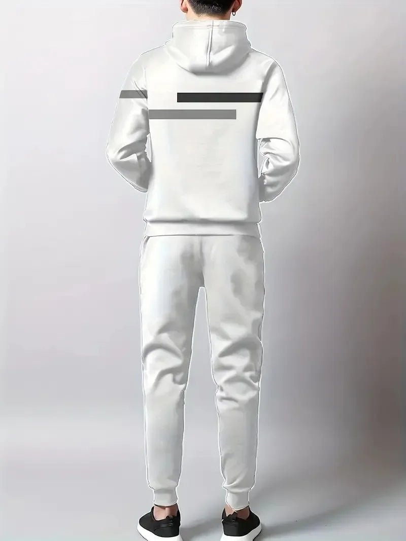 3D stripe print truck suit set, sweat shirt, hoodies and pants - Fabtukus Luxury