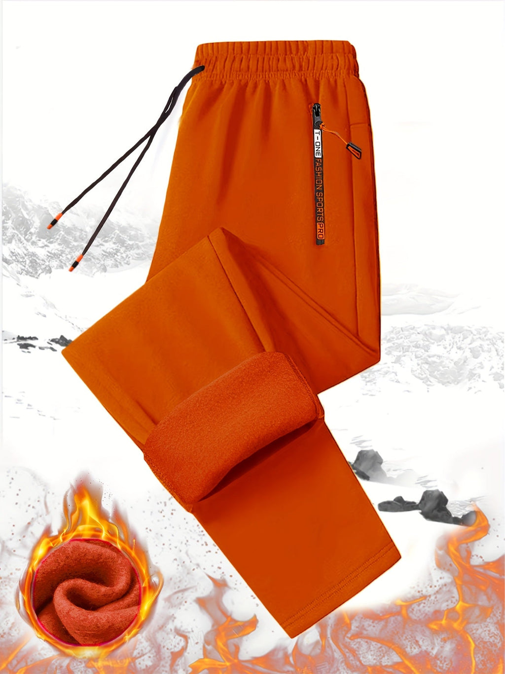 3pcs Men'S Winter Warm Fleece Sweatpants - Fabtukus Luxury