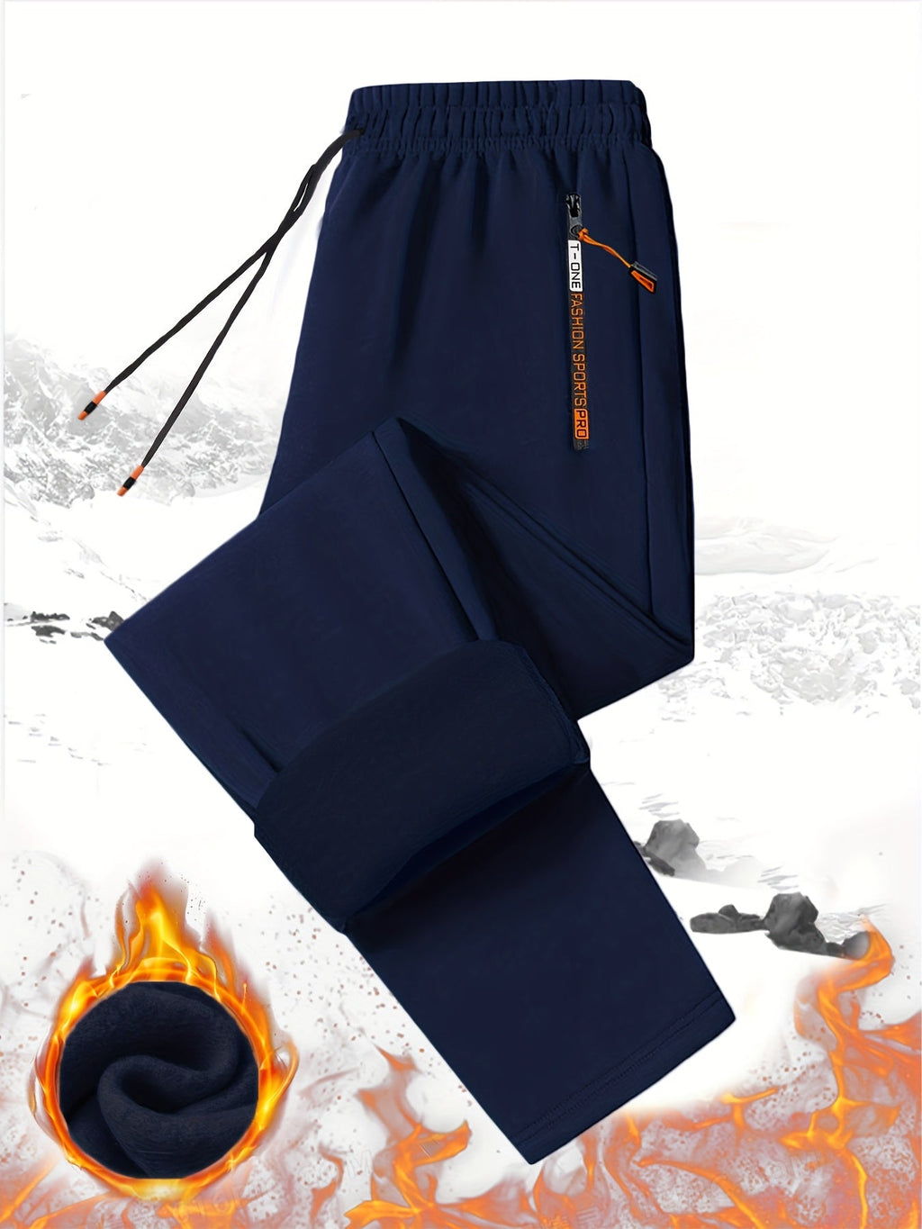 3pcs Men'S Winter Warm Fleece Sweatpants - Fabtukus Luxury