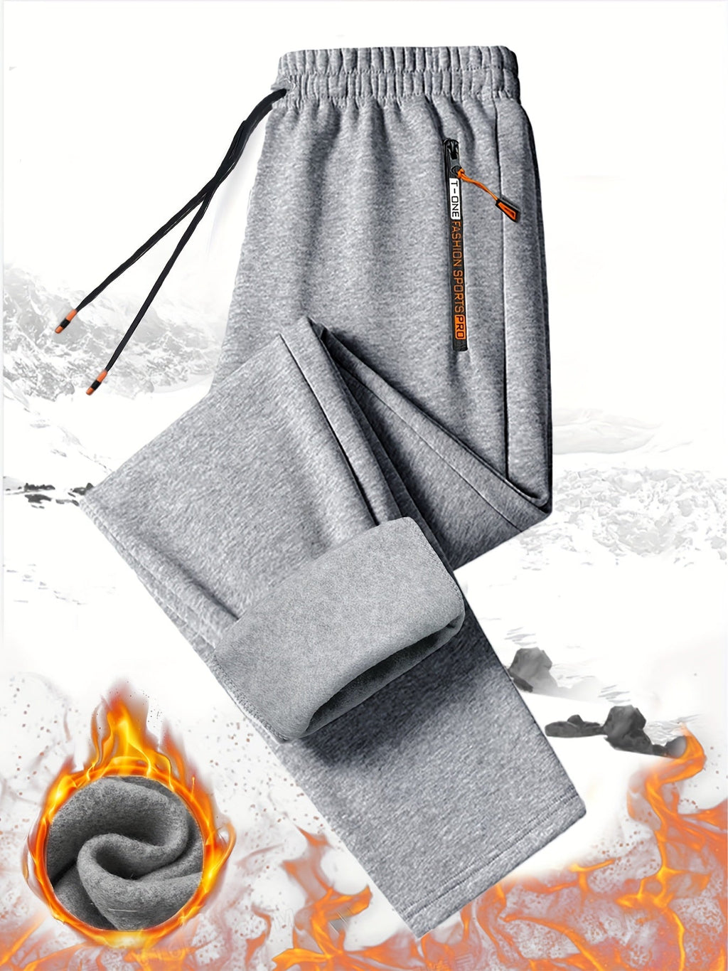 3pcs Men'S Winter Warm Fleece Sweatpants - Fabtukus Luxury