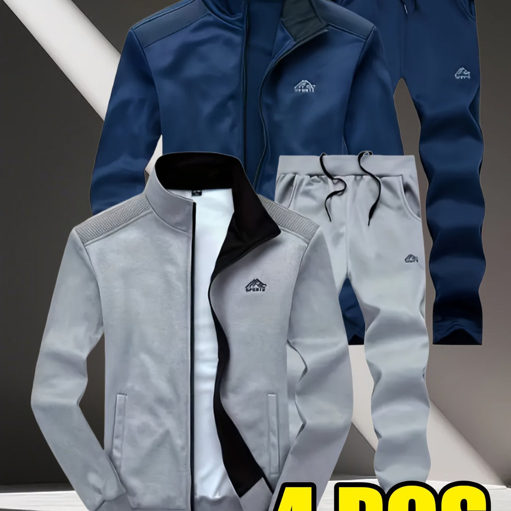 4pcs Set Of New Men'S Casual Sportswear - Fabtukus Luxury