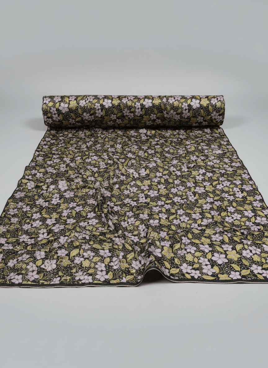Luxury Flowery Damask {Per Yard} - Fabtukus Luxury