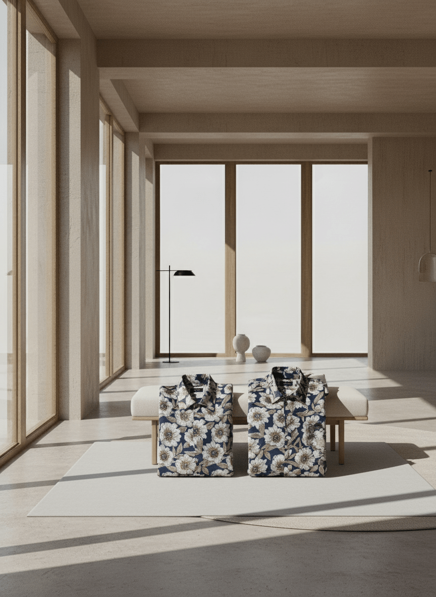 Luxury Gold and Blue Flowery Damask {Per Yard} - Fabtukus Luxury