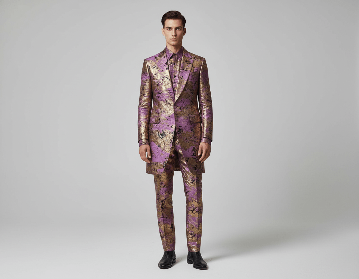 Luxury Pink and Gold Damask {Per Yard} - Fabtukus Luxury