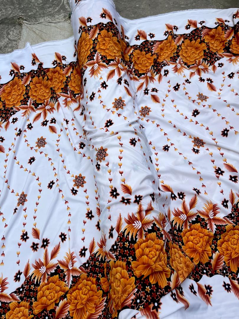 Men Luxury Vintage Fabrics Brown and white {Per Yard) - Fabtukus Luxury