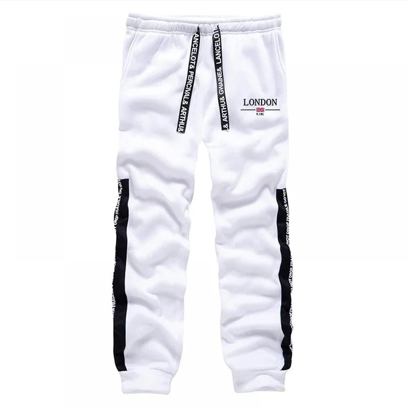 Mens Clothing Black White 2 Piece Hoodie Pants - Fabtukus Luxury