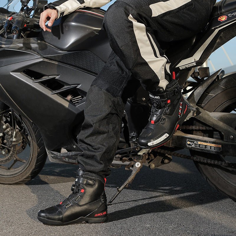 Men's Knight Motorcycle Shoes - Fabtukus Luxury