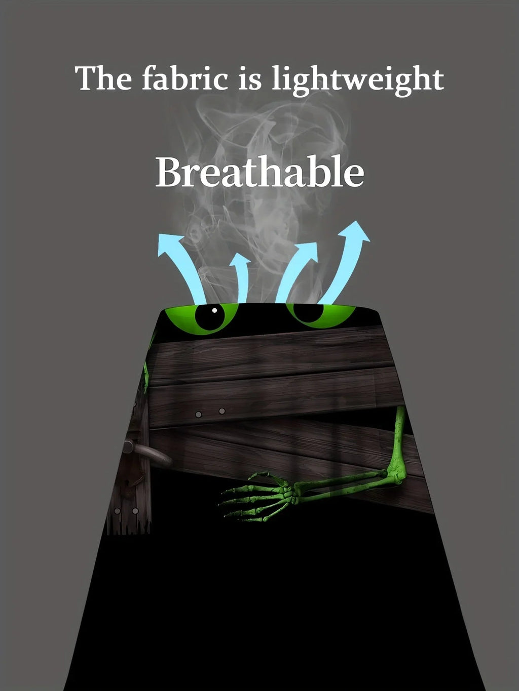 Men'S Mummy 3D Print T-Shirt - Casual Crew Neck Short Sleeve Skeleton Design Black with White Stripes Halloween Street - Fabtukus Luxury