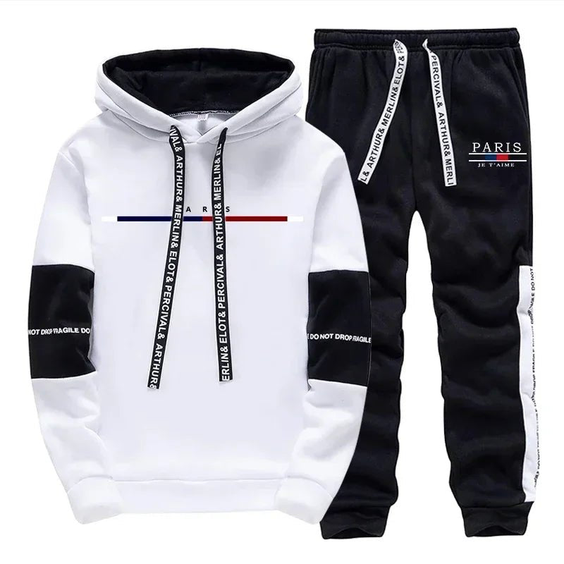 Men's Tracksuit Autumn Winter Hooded - Fabtukus Luxury