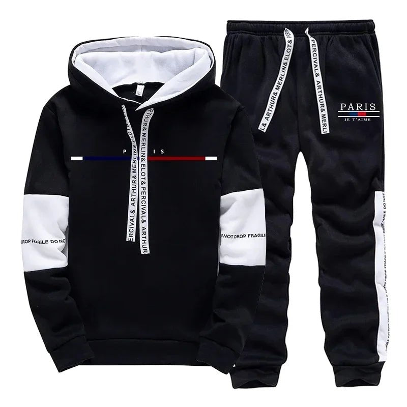 Men's Tracksuit Autumn Winter Hooded - Fabtukus Luxury
