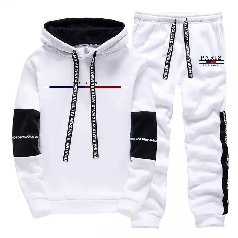 Men's Tracksuit Autumn Winter Hooded - Fabtukus Luxury