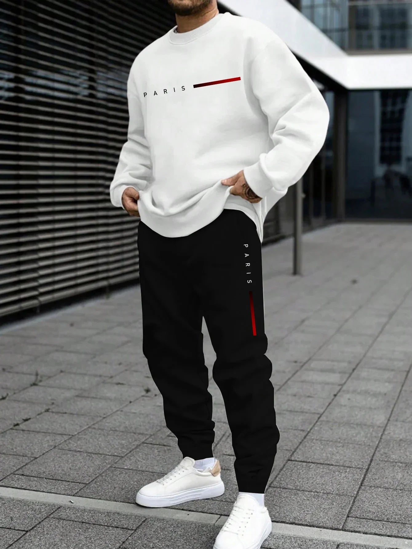 Mens Tracksuit Paris Single Piece Clothing Streetwear - Fabtukus Luxury