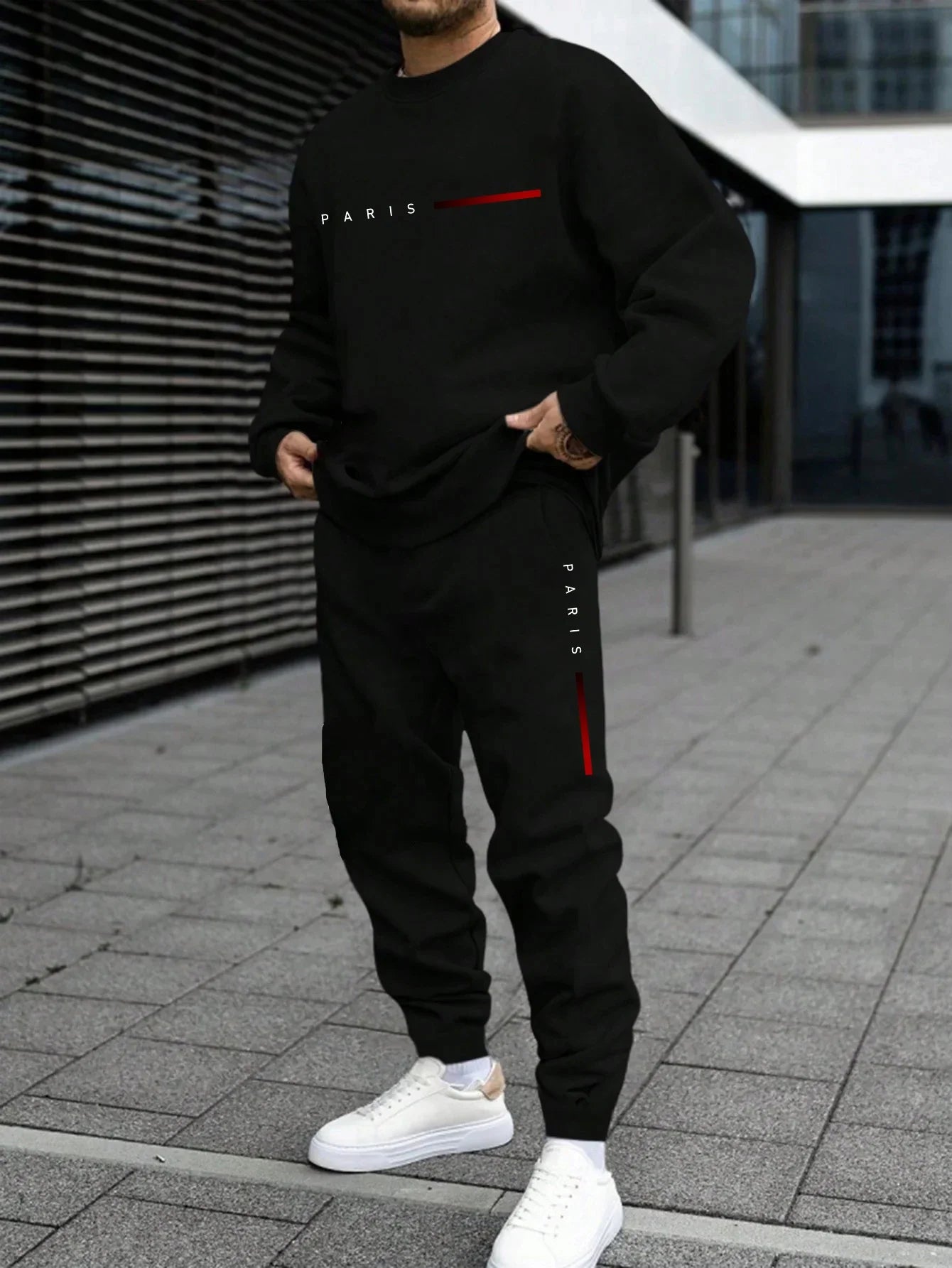 Mens Tracksuit Paris Single Piece Clothing Streetwear - Fabtukus Luxury
