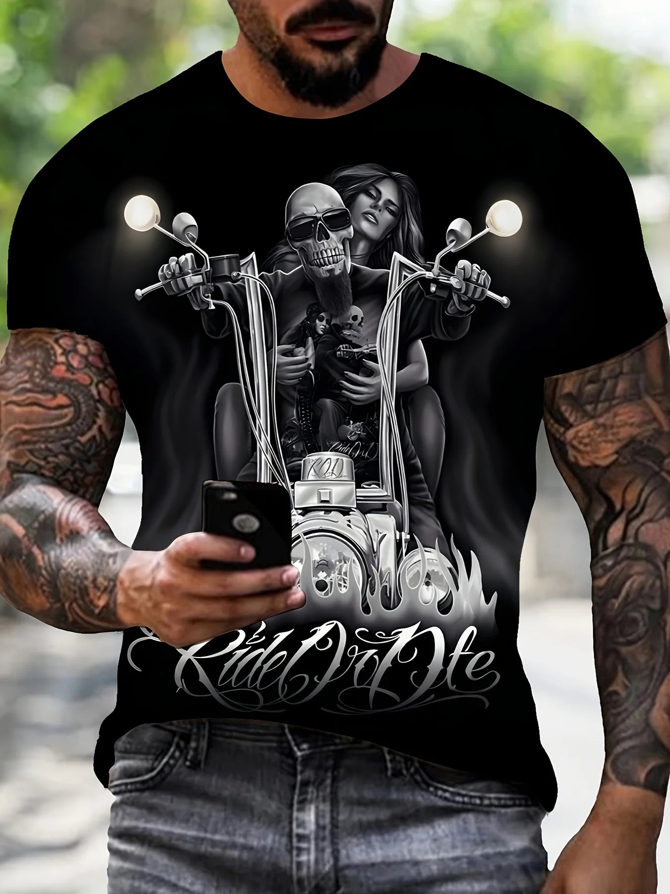 New Men's 3D Printed Fashion T-shirt Summer Outdoor Casual Loose Short Sleeve Round Neck Sports T-shirt Top - Fabtukus Luxury