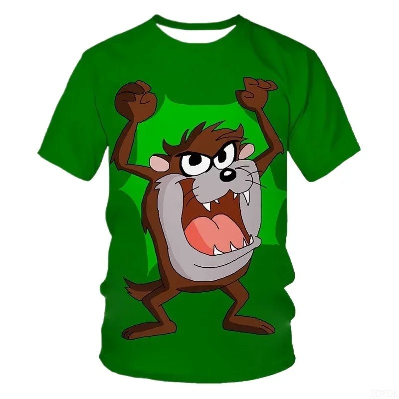 Premium Men's 3D Cartoon T-Shirt | High - Density Personalized Print on Breathable Cotton for All - Day Summer Comfort - Fabtukus Luxury