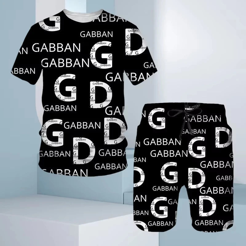 Summer Men's Tracksuit 3D Printing Women Oversized T-shirt Shorts Outfits Sets Kid Tracksuit Male Tshirt Set Men Tracksuit - Fabtukus Luxury