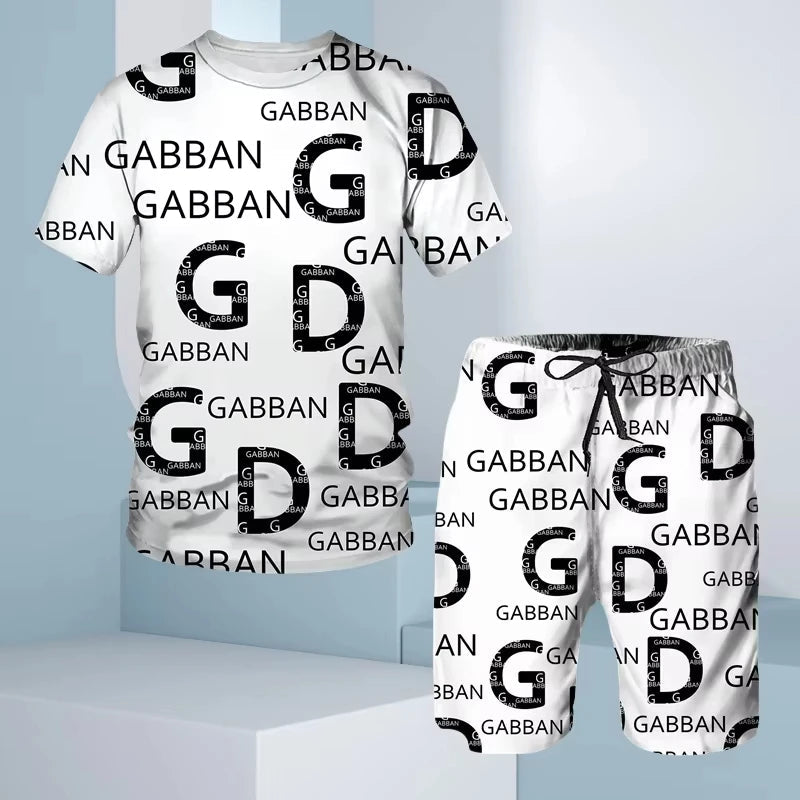 Summer Men's Tracksuit 3D Printing Women Oversized T-shirt Shorts Outfits Sets Kid Tracksuit Male Tshirt Set Men Tracksuit - Fabtukus Luxury