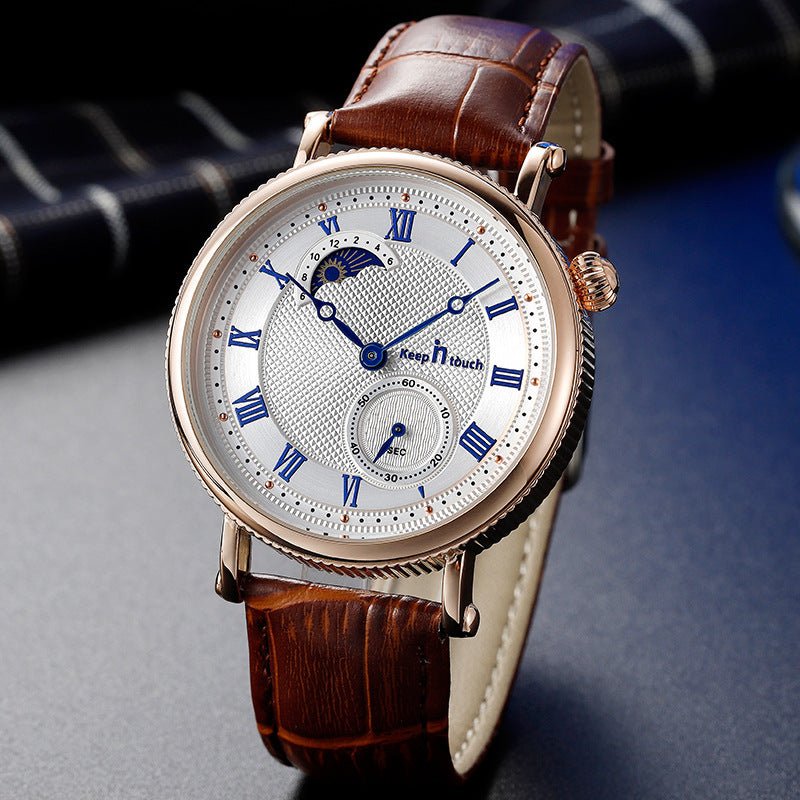 Sun Moon Star Two - pin Half Men's Watch - Fabtukus Luxury