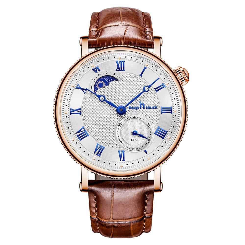 Sun Moon Star Two - pin Half Men's Watch - Fabtukus Luxury