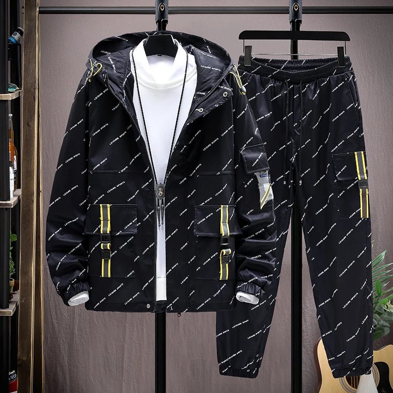 Two Piece Sets Hip Hop Streetwear trackSuit - Fabtukus Luxury