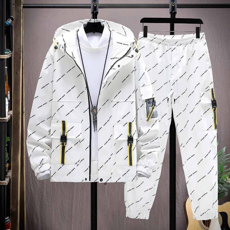 Two Piece Sets Hip Hop Streetwear trackSuit - Fabtukus Luxury