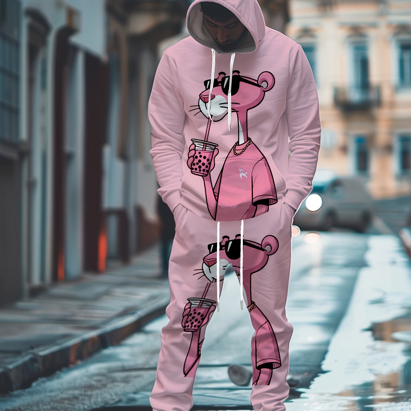 Vintage Hip - Hop Style | Glossy Surface, the First Choice for Gift - Giving Casual Sets, Men' Tracksuit Set, Outfit - Fabtukus Luxury